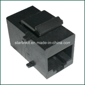 RJ45 à RJ45 Keystone Jack Noir Couleur Type court